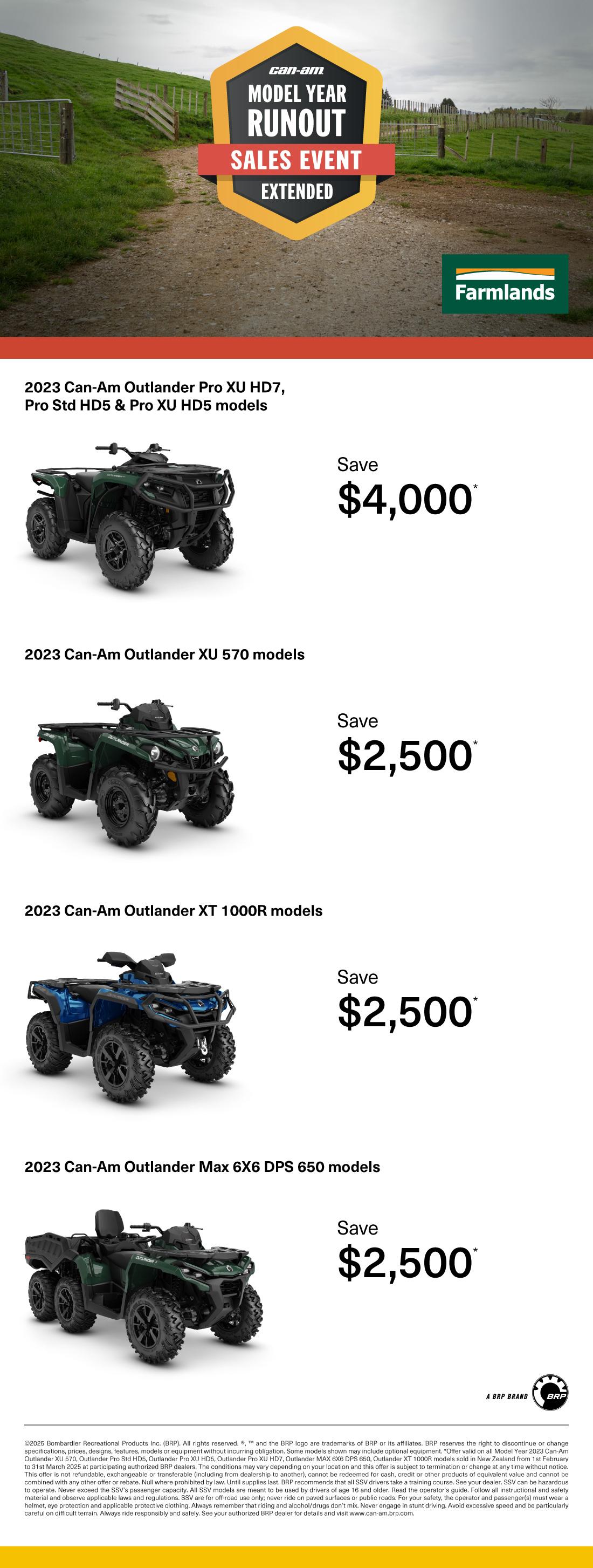 Can-Am Campaign - Q1 2025 Retail Program NZ ATV