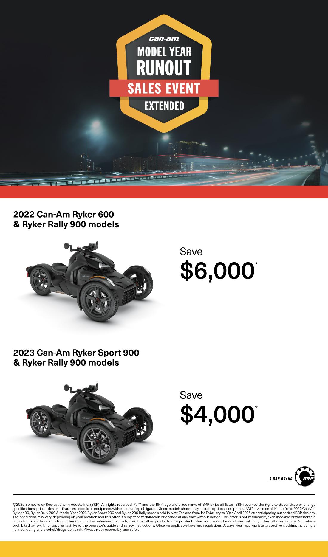 Can-Am Campaign - Q1 2025 Retail Program NZ RYKER